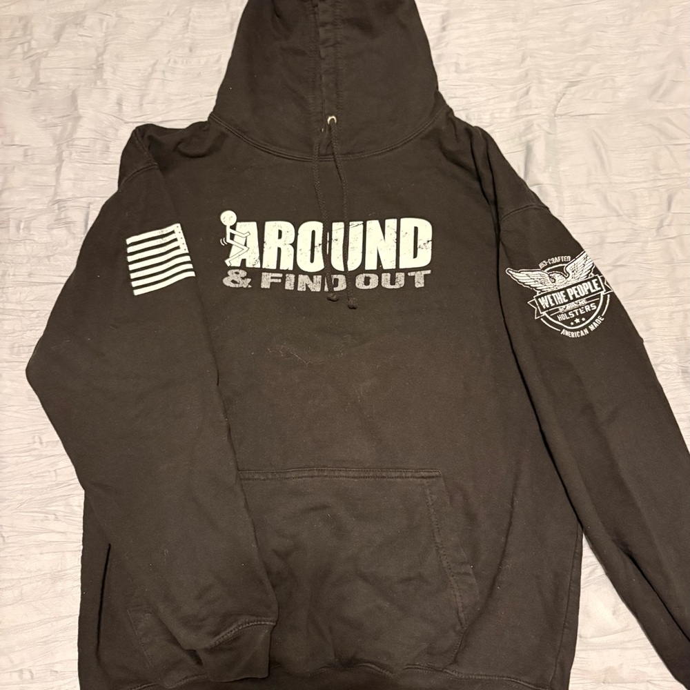 Black Graphic Hoodie